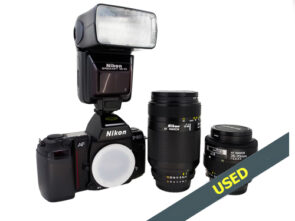 Nikon AF F-801 SLR 35mm Film Camera Kit